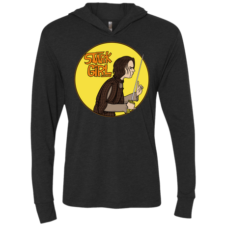T-Shirts Vintage Black / X-Small Stark girl Triblend Long Sleeve Hoodie Tee
