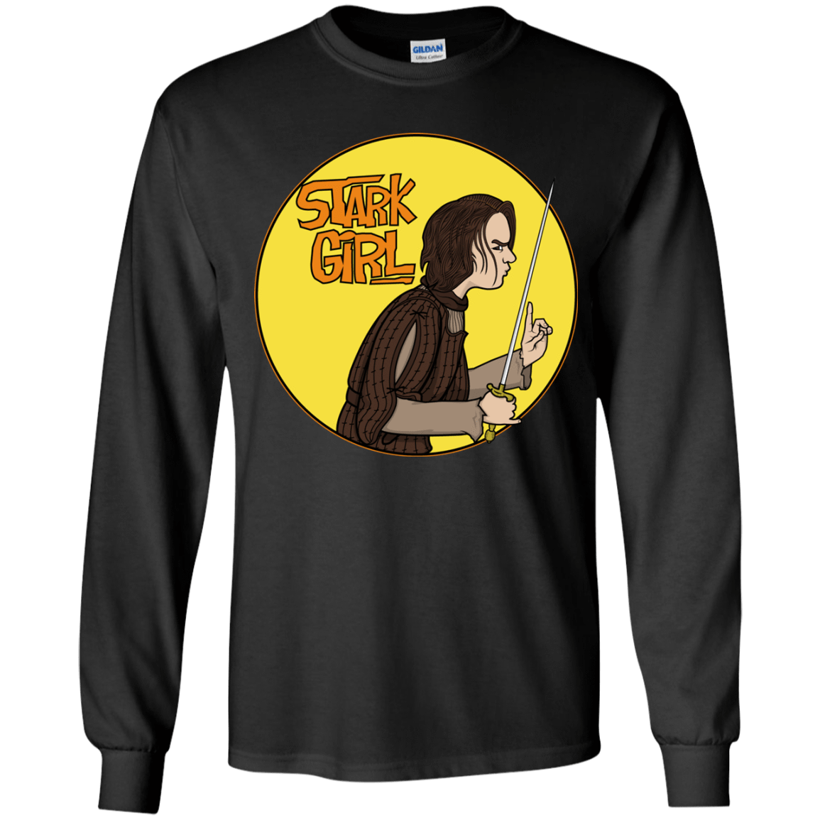 T-Shirts Black / YS Stark girl Youth Long Sleeve T-Shirt