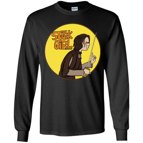 T-Shirts Black / YS Stark girl Youth Long Sleeve T-Shirt