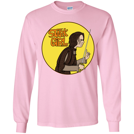 T-Shirts Light Pink / YS Stark girl Youth Long Sleeve T-Shirt