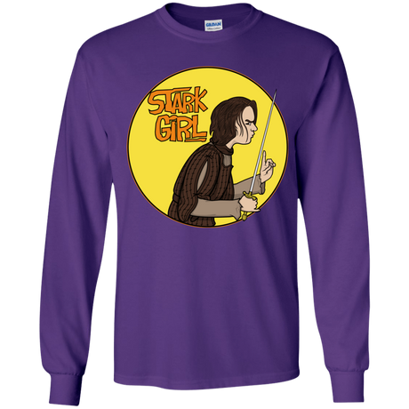 T-Shirts Purple / YS Stark girl Youth Long Sleeve T-Shirt