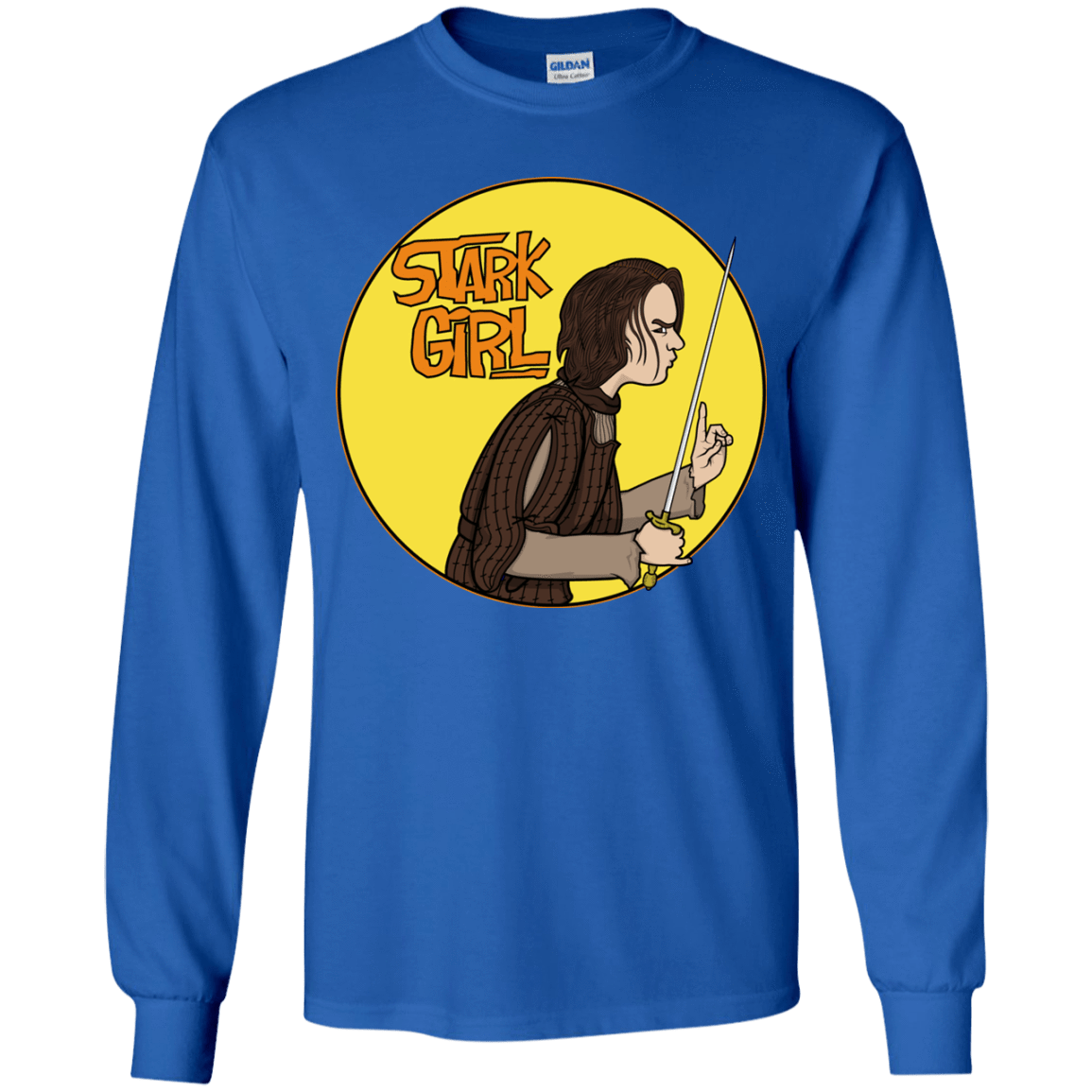 T-Shirts Royal / YS Stark girl Youth Long Sleeve T-Shirt