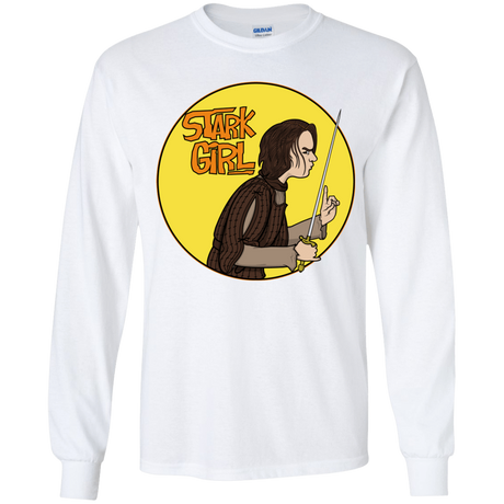 T-Shirts White / YS Stark girl Youth Long Sleeve T-Shirt