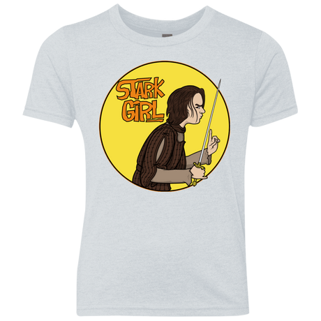 T-Shirts Heather White / YXS Stark girl Youth Triblend T-Shirt