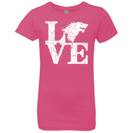 T-Shirts Hot Pink / YXS Stark Love Girls Premium T-Shirt