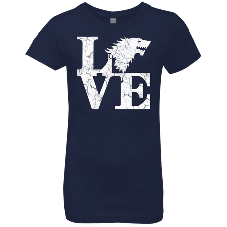 T-Shirts Midnight Navy / YXS Stark Love Girls Premium T-Shirt