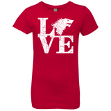 T-Shirts Red / YXS Stark Love Girls Premium T-Shirt
