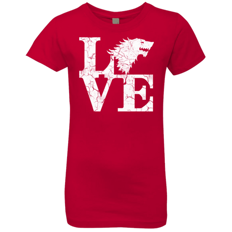 T-Shirts Red / YXS Stark Love Girls Premium T-Shirt