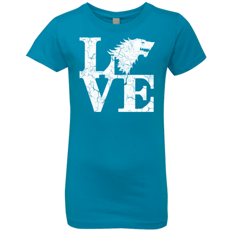 T-Shirts Turquoise / YXS Stark Love Girls Premium T-Shirt