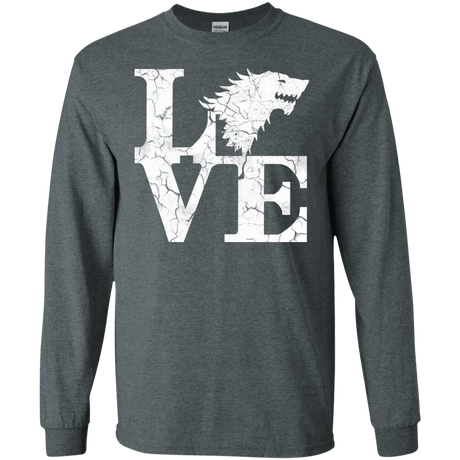 T-Shirts Dark Heather / S Stark Love Men's Long Sleeve T-Shirt