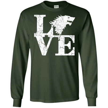 T-Shirts Forest Green / S Stark Love Men's Long Sleeve T-Shirt