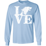 T-Shirts Light Blue / S Stark Love Men's Long Sleeve T-Shirt