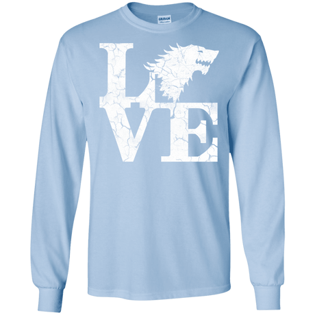 T-Shirts Light Blue / S Stark Love Men's Long Sleeve T-Shirt