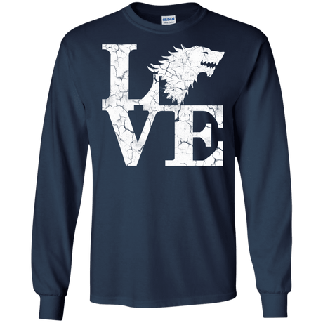 T-Shirts Navy / S Stark Love Men's Long Sleeve T-Shirt