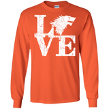 T-Shirts Orange / S Stark Love Men's Long Sleeve T-Shirt