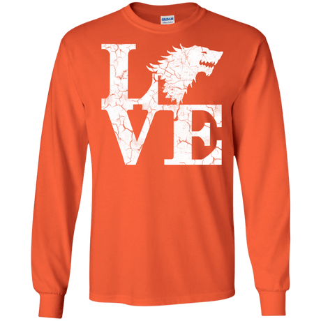 T-Shirts Orange / S Stark Love Men's Long Sleeve T-Shirt