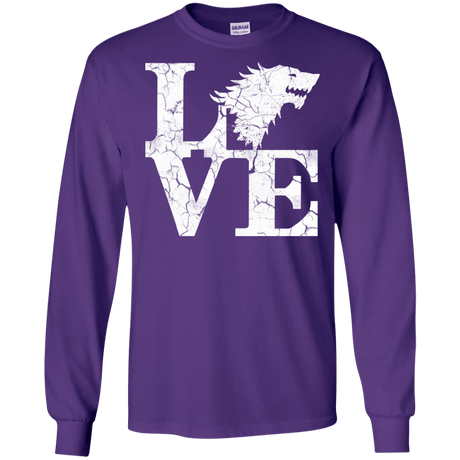 T-Shirts Purple / S Stark Love Men's Long Sleeve T-Shirt