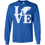 T-Shirts Royal / S Stark Love Men's Long Sleeve T-Shirt