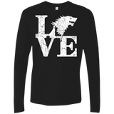 T-Shirts Black / S Stark Love Men's Premium Long Sleeve