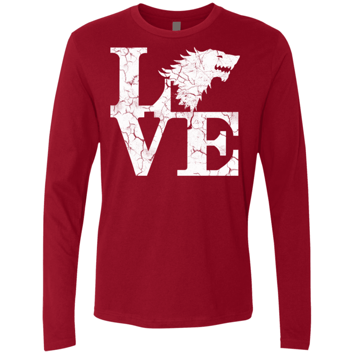 T-Shirts Cardinal / S Stark Love Men's Premium Long Sleeve