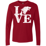 T-Shirts Cardinal / S Stark Love Men's Premium Long Sleeve