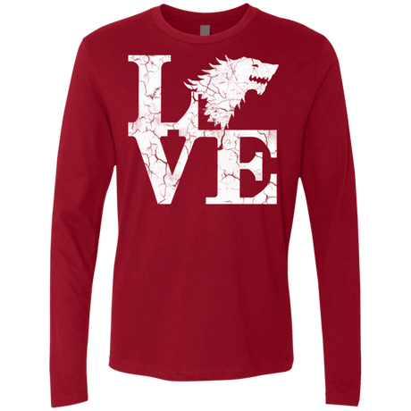 T-Shirts Cardinal / S Stark Love Men's Premium Long Sleeve