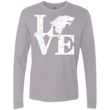 T-Shirts Heather Grey / S Stark Love Men's Premium Long Sleeve