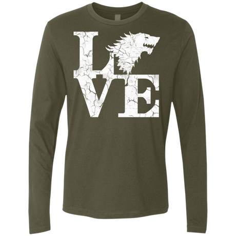 T-Shirts Military Green / S Stark Love Men's Premium Long Sleeve