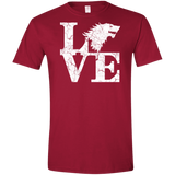 T-Shirts Cardinal Red / S Stark Love Men's Semi-Fitted Softstyle