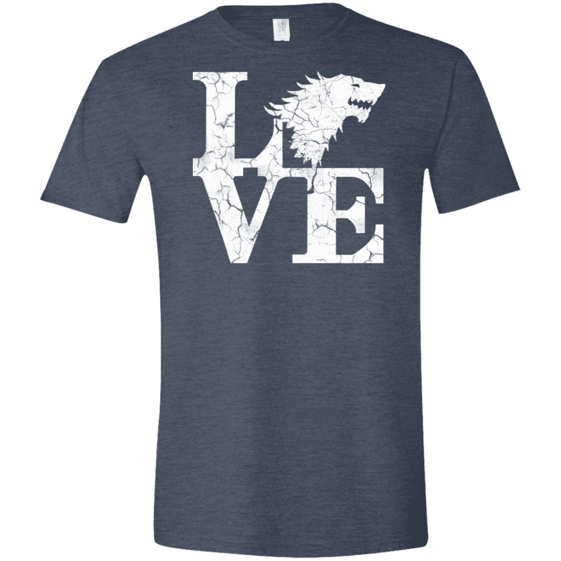 T-Shirts Heather Navy / S Stark Love Men's Semi-Fitted Softstyle