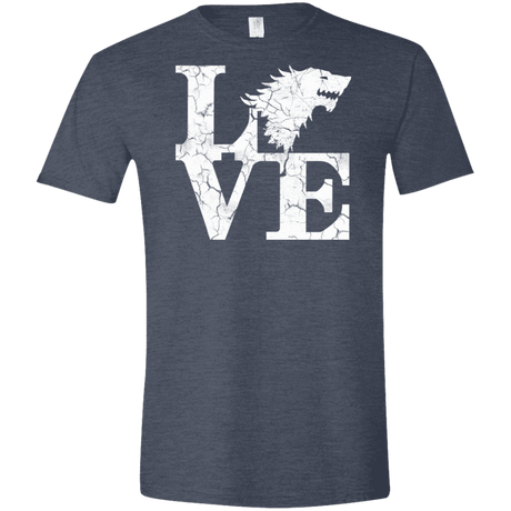 T-Shirts Heather Navy / S Stark Love Men's Semi-Fitted Softstyle