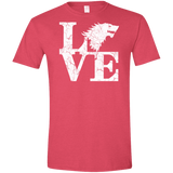 T-Shirts Heather Red / S Stark Love Men's Semi-Fitted Softstyle
