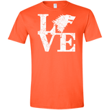 T-Shirts Orange / S Stark Love Men's Semi-Fitted Softstyle