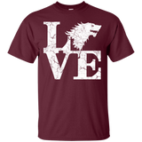 T-Shirts Maroon / S Stark Love T-Shirt
