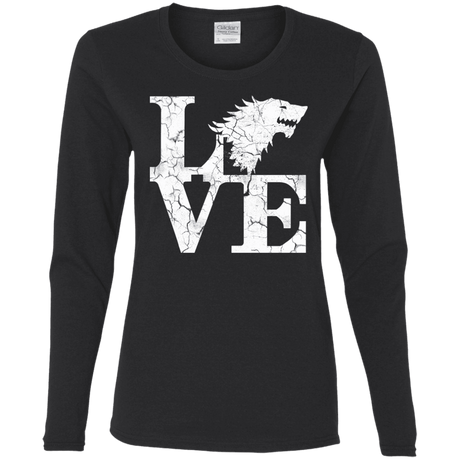 T-Shirts Black / S Stark Love Women's Long Sleeve T-Shirt