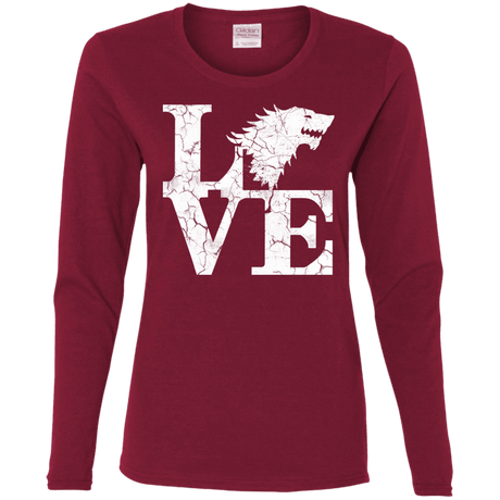 T-Shirts Cardinal / S Stark Love Women's Long Sleeve T-Shirt