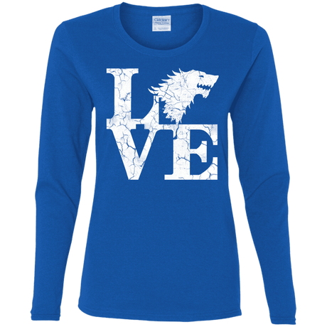 T-Shirts Royal / S Stark Love Women's Long Sleeve T-Shirt