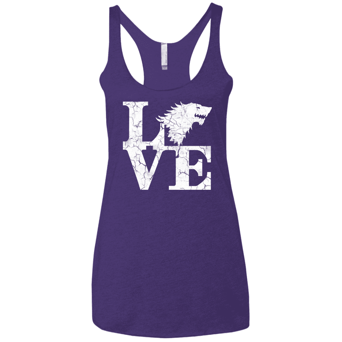 T-Shirts Purple Rush / X-Small Stark Love Women's Triblend Racerback Tank