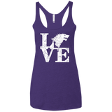T-Shirts Purple Rush / X-Small Stark Love Women's Triblend Racerback Tank