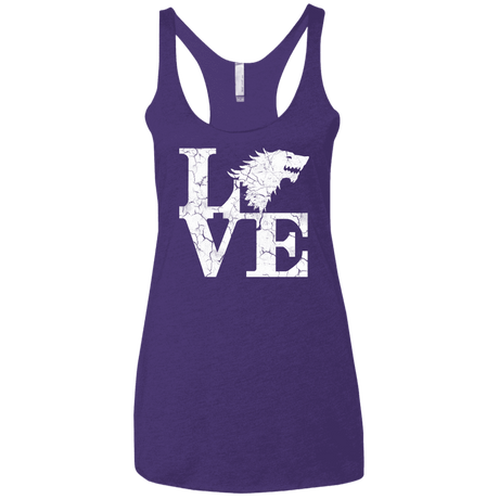 T-Shirts Purple Rush / X-Small Stark Love Women's Triblend Racerback Tank
