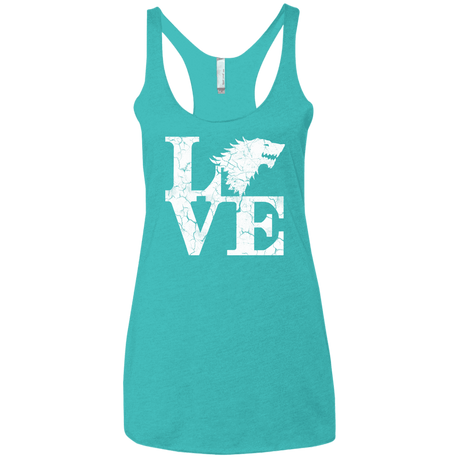 T-Shirts Tahiti Blue / X-Small Stark Love Women's Triblend Racerback Tank