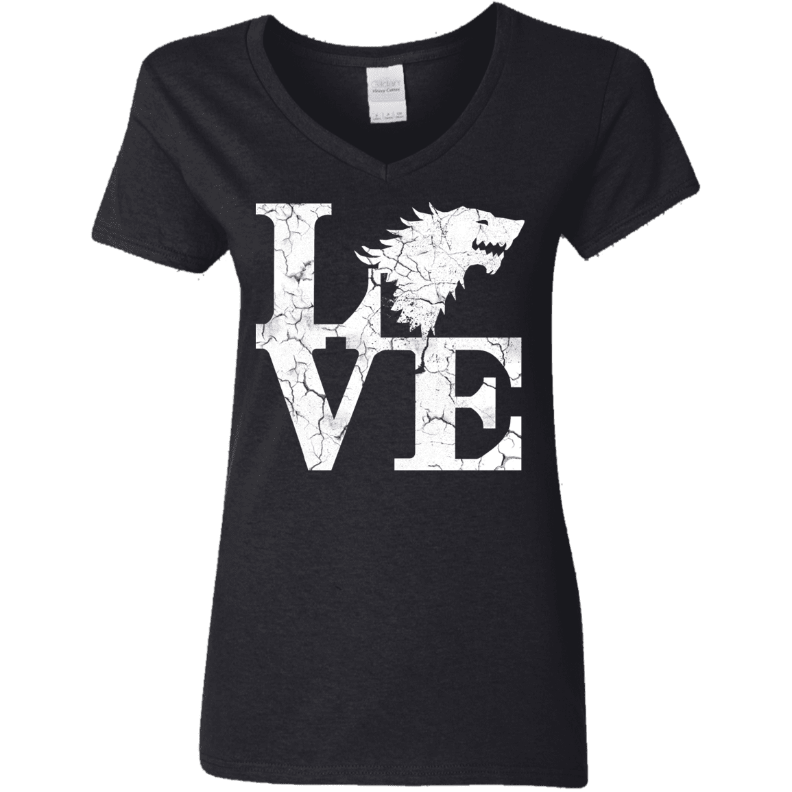 T-Shirts Black / S Stark Love Women's V-Neck T-Shirt