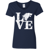 T-Shirts Navy / S Stark Love Women's V-Neck T-Shirt