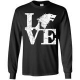 T-Shirts Black / YS Stark Love Youth Long Sleeve T-Shirt