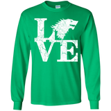 T-Shirts Irish Green / YS Stark Love Youth Long Sleeve T-Shirt