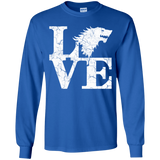 T-Shirts Royal / YS Stark Love Youth Long Sleeve T-Shirt