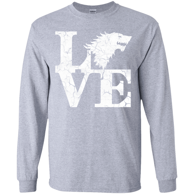 T-Shirts Sport Grey / YS Stark Love Youth Long Sleeve T-Shirt