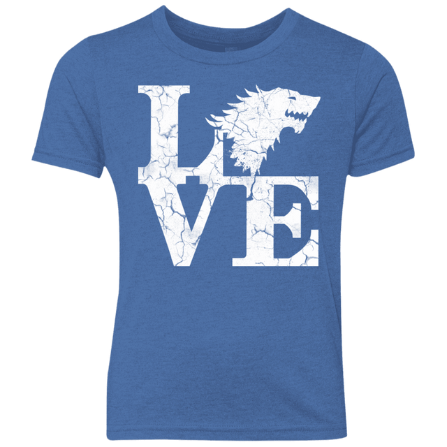 T-Shirts Vintage Royal / YXS Stark Love Youth Triblend T-Shirt