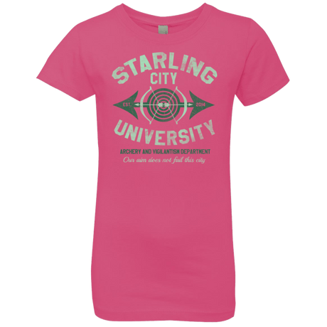 T-Shirts Hot Pink / YXS Starling City U Girls Premium T-Shirt