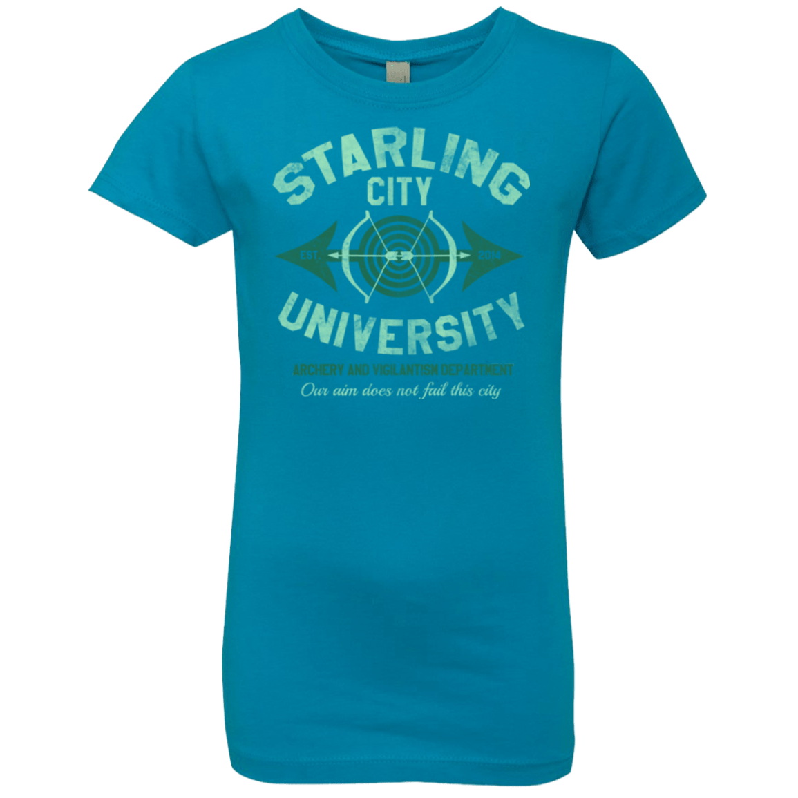 T-Shirts Turquoise / YXS Starling City U Girls Premium T-Shirt